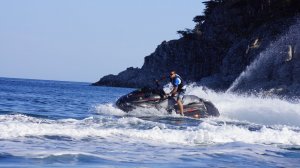 На водном мотоцикле в райне Славянки и на границе Морского заповедника.  водный мотоцикл YAMAHA