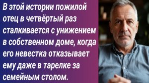 Истории для Вас/В этой истории пожилой отец в четвёртый раз сталкивается с унижением в ...