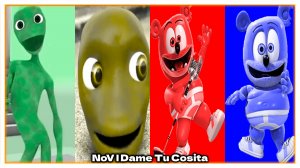 Зелёный Человек Танцует Dame Tu Cosita Music Video 2025 Гумибер и Сиреноголовый #67 в Tiles Hop