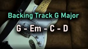 Pop Rock BACKING TRACK G Major  G Em C D  80 BPM  Guitar Backing Track