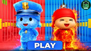 Вода против огня, Побег из тюрьмы Покойо! Игровой процесс #roblox #Покойо #Обби