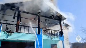 Пожар в селе Кызыл-Озек