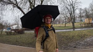 Испытание походного зонта