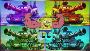 МОЛНИЯ МАККУИН ТАНК Против МОНСТРОВ 🚜 ЭПИЧЕСКАЯ БИТВА Мультяшных МАШИН! (Кофен Дэнс)