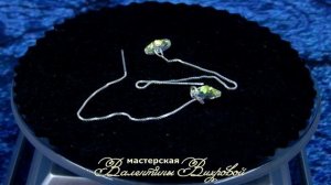 Серьги с кристаллами, модель 03АВ