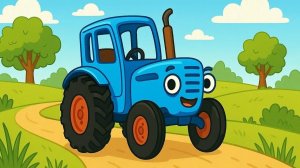 ПЕСЕНКИ ДЛЯ ДЕТЕЙ! СИНИЙ ТРАКТОР ПО ПОЛЯМ!