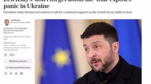 ‼️🇺🇦😂 Тур Зеленского под лозунгом «Не забывайте обо мне» свидетельствует о панике на Украине, — T