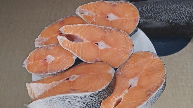 Заготовка рыбы впрок. Как засолить красную рыбу. Разделка лосося. Вакуумация.