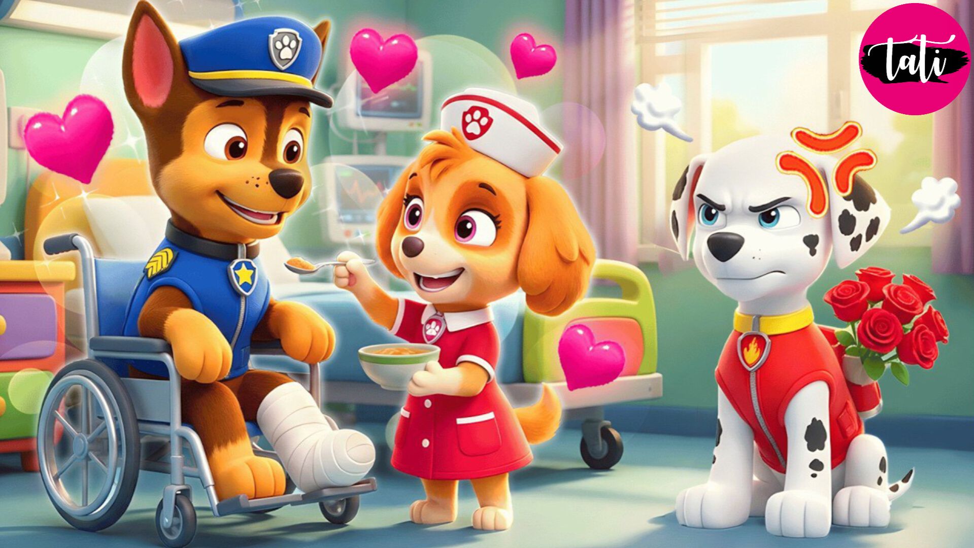 Щенячий патруль и Маршалл. Залипательное видео. Мультфильм для детей и малышей. Анимация 381