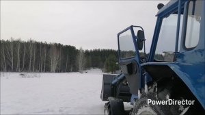 МТЗ-82 и снежная мартовская целина