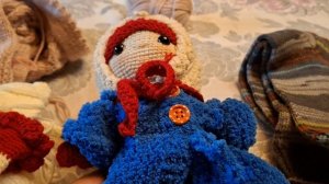 "Вяжем играя" с Еленой Велиной. 22 тур. Финиш. 4 готовые работы: 3 игрушки и мужские носки.