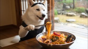 Острый хемуль чампон 🍜 Чиндоккэ приготовил исцеляющее блюдо для дождливого выходного 🐶🌧️🔥