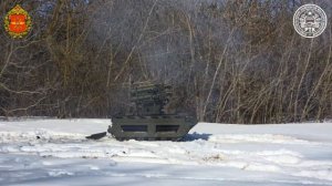 Испытания огнемета «Сколия» на шасси «Курьер»