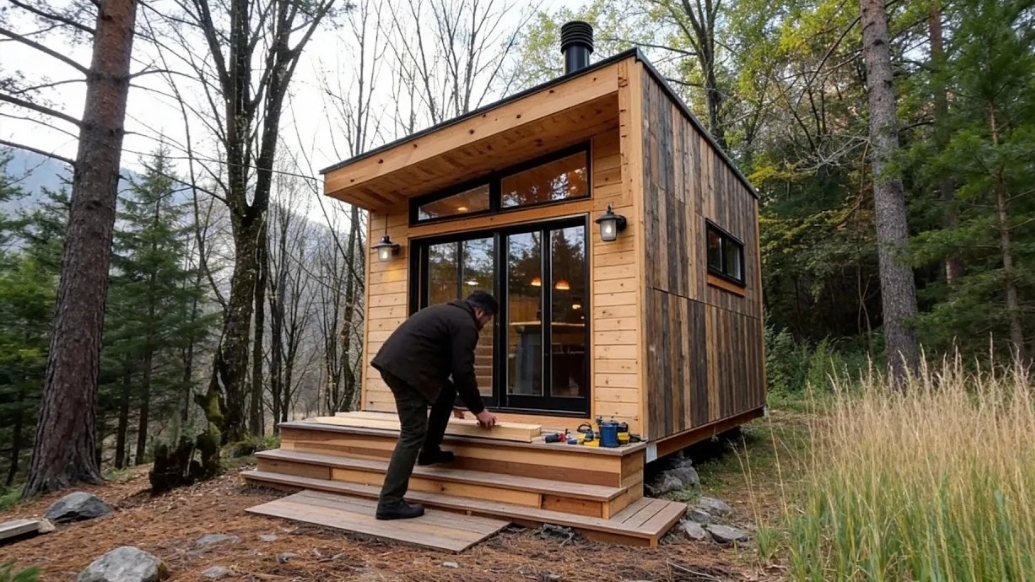 Один в лесу, как я построил современный дом, своими руками.