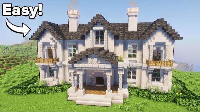 Minecraft: How To Build A Modern Mansion | Tutorial🏠