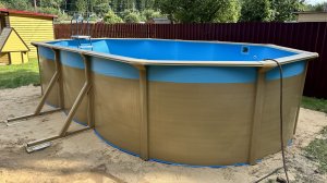 Бассейн на Дачу Premium 6.1x3.6x1.3 Овальный Starmatrix. Морозоустойчивый бассейн