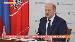 Планерка главы Ростова: уборка города, ямочный ремонт, борьба с клещами
