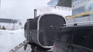 Баня поехала к гостям март 2026 года заказ бани на колесах на прицепе