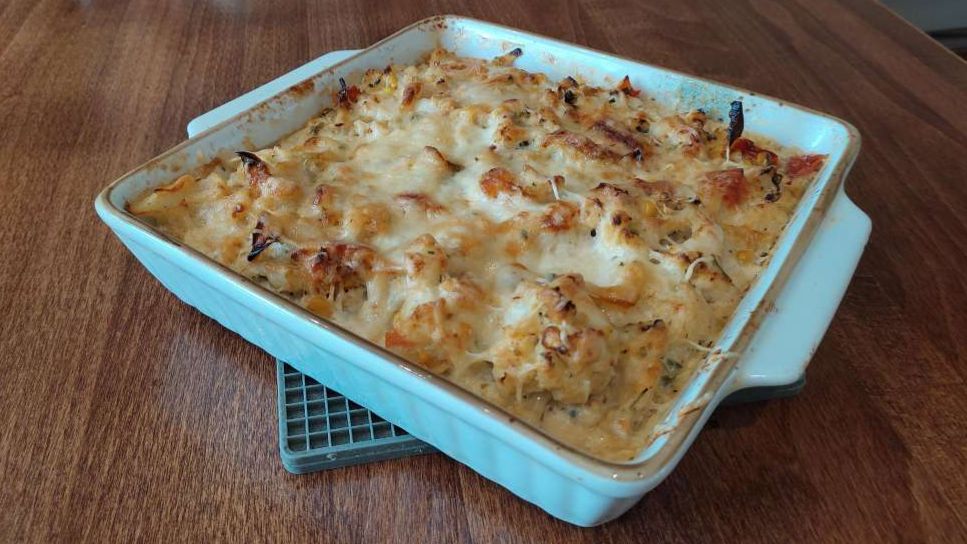 ЗАПЕКАНКА С ИНДЕЙКОЙ И ЦВЕТНОЙ КАПУСТОЙ - как приготовить вкусный ужин за 10 минут.