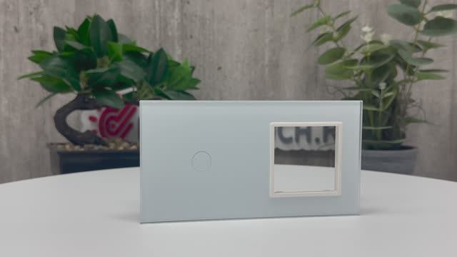 Панель для сенсорного выключателя и розетки Livolo, цвет белый матовый, BB-C7-C1/SR-11 MT