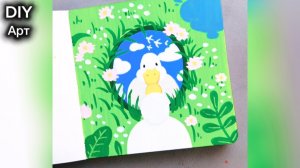 Вот как нарисовать гуся фломастерами рисование. DIY Арт