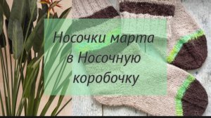 Мартовские носочки в СП Носочная коробочка 2026🎁🧦 с Катериной Шурм.Участник №24