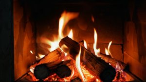 КАМИН без дыма И без звука.