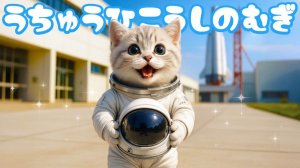 【Офисный котик Муги】Пое-е-ехали!! Репортаж из жизни Муги, который стал космонавтом 🐱🚀