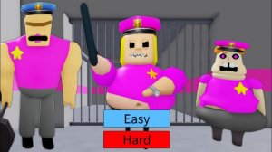 Побег из тюрьмы от девушки-полицейской! Обби роблокс легкий режим