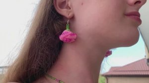 Украшения из бисера / серёжки из бисера / ожерелье из бисера / кулон из бисера /