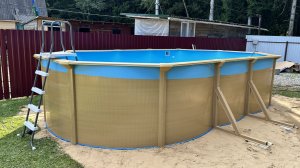 Бассейн для Дачи = Цена / Качество! Овальный Бассейн 6.1x3.6x1.3 Premium Starmatrix