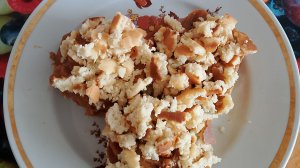 Пирожное "ёжики" со сгущёнкой.