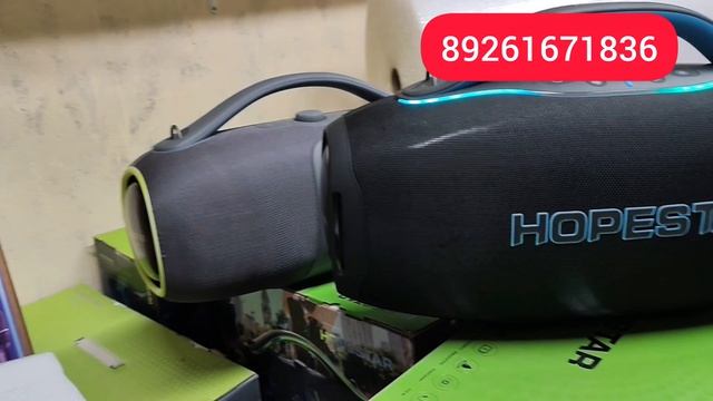 КОЛОНКА HOPESTAR A65 Серого цвета 300 Ватт с Микрофоном ✅ Обзор в П. Нижнегорский Крым 🔥 смотреть онлайн