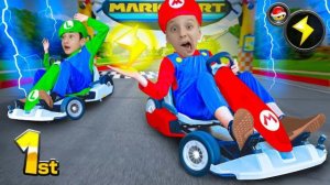 ПОБИЛ РЕКОРД ДИСТАНЦИИ НА МАРИО КАРТ!