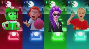 Шериф Лабрадор против Влада и Ники! 🐶 Щенячий патруль и Мэймей в музыкальной битве по плиткам 🎶🔥