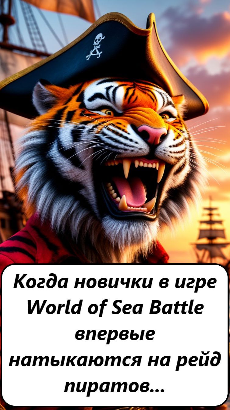 World of Sea Battle Когда новички впервые натыкаются на рейд пиратов