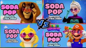 МАДАГАСКАР VS АННА (ИЗ «ФРОЗЕН») VS ЖЕЛТАЯ РЫБКА VS МАРИО БРОС СОДА ПОП 🎶🎶