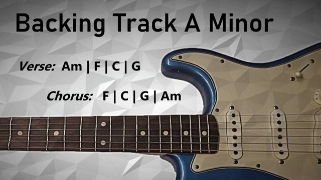 Rock Pop BACKING TRACK In Am  95 BPM  Guitar Backing Track