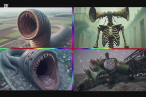 ПАРОВОЗИК ТОМАС ЕХЕ Против СИРЕНОГОЛОВОГО и ГИГАНТСКОГО ЧЕРВЯ 🚂 БИТВА МОНСТРОВ! (Кофен Дэнс)