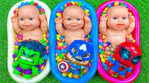 АСМР Пупсы купаются в ярких шариках, Звуки АСМР