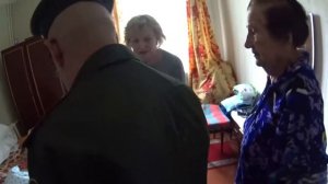 Поздравление ветеранов ВОВ в Донецке