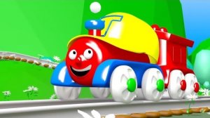 Детские песенки 🎼 Паровозик Трейни 🚂 Развивающие и обучающие мультики для детей и малышей -