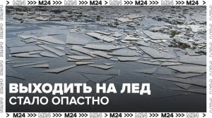 В МЧС напомнили, что выходить на лед водоемов в Московском регионе стало опасно - Москва 24