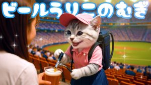 【Офисный котик Муги】Репортаж из жизни Муги, который начал работать продавцом пива 🐱🍺