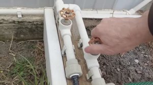 Подключаю полив . Летний водопровод.