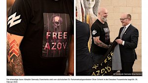 Dresdener Frauenkirche mit Asow-Nazis geschändet! #Nazifizierung #BRD