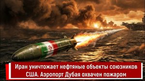 Иран уничтожает нефтяные объекты союзников США. Аэропорт Дубая охвачен пожаром