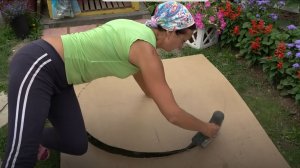 6 соток 3 августа 2021 год. Хроника. Готовлю стол для изготовления чаши фонтана.