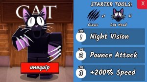 Я ПОЛУЧИЛ СЕКРЕТНЫЙ КЛАСС КОШКИ в 99 ночей в лесу Роблокс