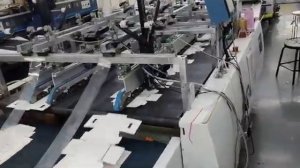 Работа встроенных систем нанесения отрывной ленты KQ Automation